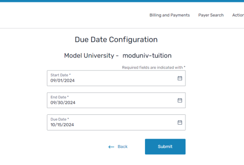 Manage Due Dates