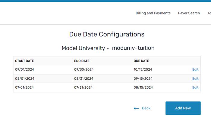 Manage Due Dates